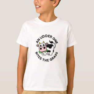 T-shirt Un Udder On Mord L'Herbe Funny Cow Pun