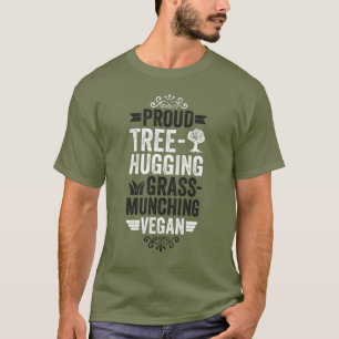 T-shirt Un végétalien accroché aux arbres
