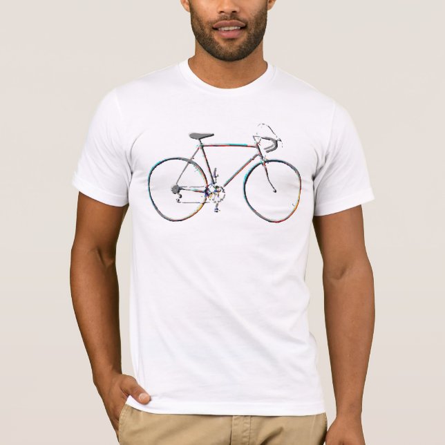 T-shirt un vélo simple (Devant)