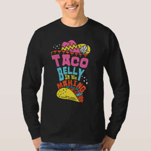 T-shirt Un Ventre Plein De Tacos I Fiesta Cinco De Mayo Co