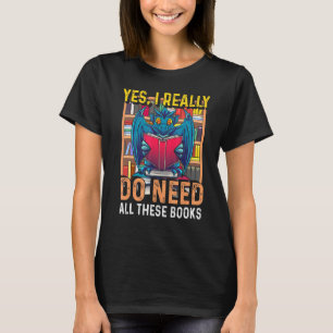 T-shirt Un ver de livre volant mythique Créature Lecture D