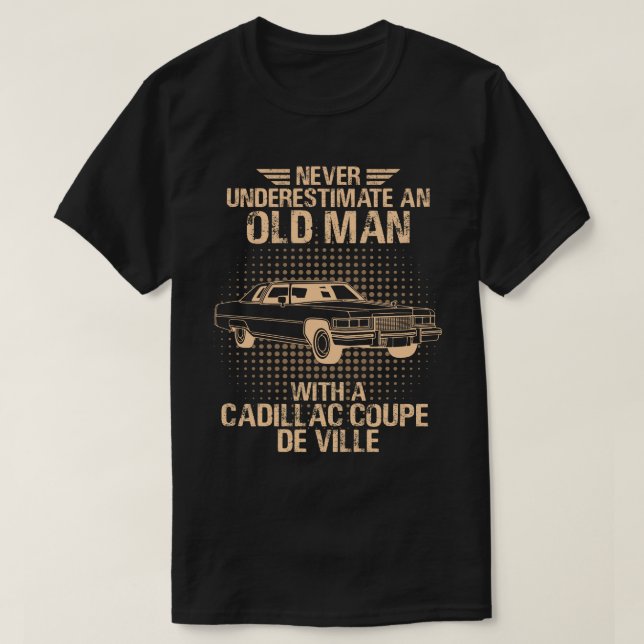 T-shirt Un Vieux Cadillac Coupe De Ville (Design devant)