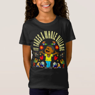 T-Shirt Un village afro-américain élève un enfant noir
