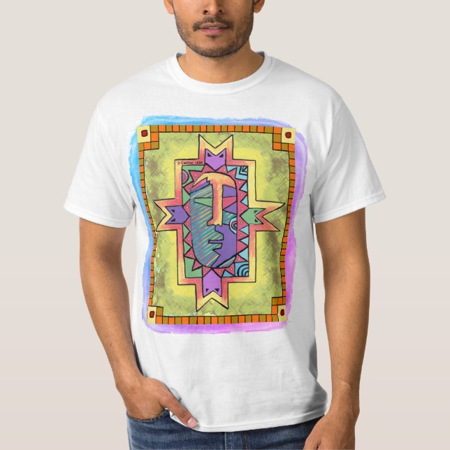 T-shirt Un visage inca (Devant)