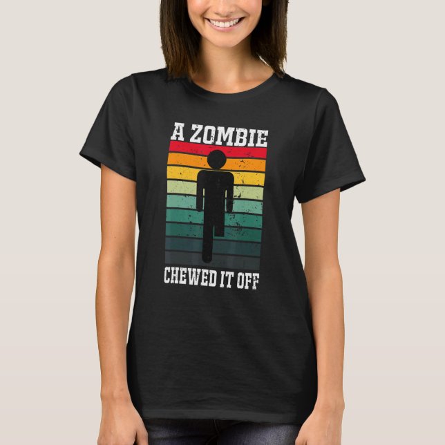 T-shirt Un Zombie L'A Dégagé (Devant)