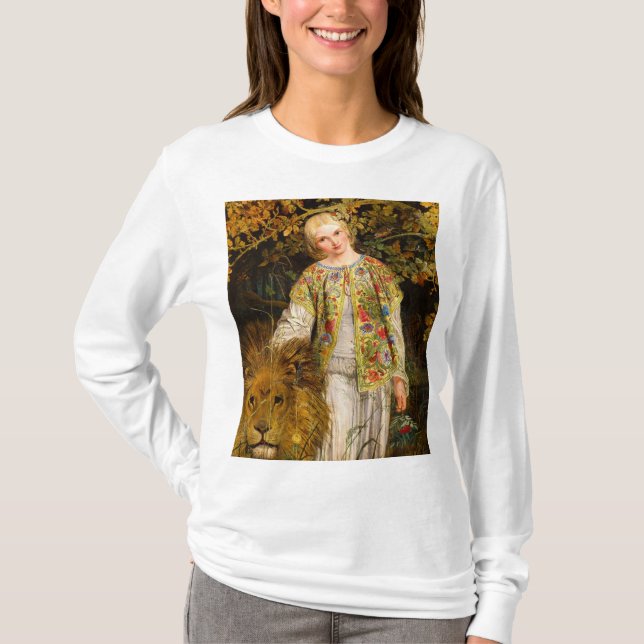 T-shirt Una et le Lion, 1860 par William Bell Scott (Devant)