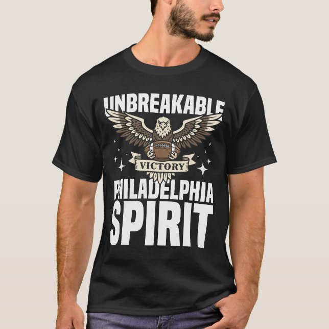 T-SHIRT UNBREAKABLE PHILADELPHIA SPIRIT - PHILLY FOOTBALL (Devant)