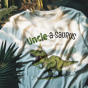 T-shirt Uncle-a-saurus Dinosaur Thème Anniversaire de enfa