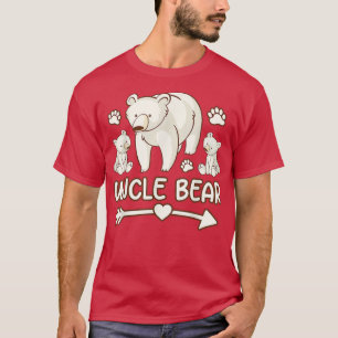 T-shirt uncle bear chemise 2 petits, uncle ours chemise po