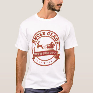 T-shirt Uncle Claus Certified Sleigh Driver | Vintage Chri