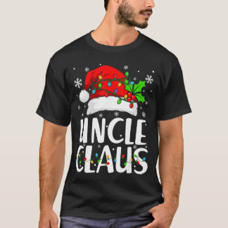 T-shirt Uncle Claus Christmas Lights Pajama Family Matchin