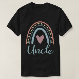 T-shirt Uncle Cute Famille Correspondant Arc-en-ciel