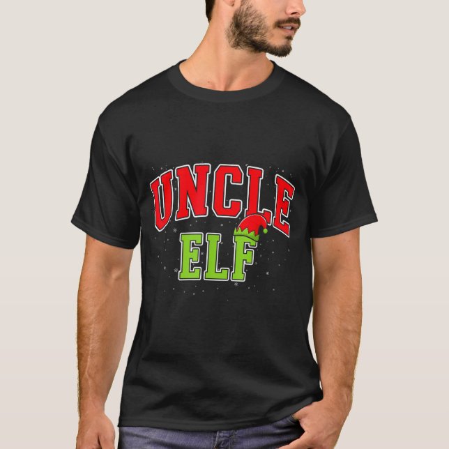 T-shirt Uncle Elf Christmas Family Matching Group Xmas Unc (Devant)