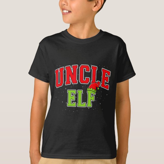 T-shirt Uncle Elf Christmas Family Matching Group Xmas Unc (Devant)