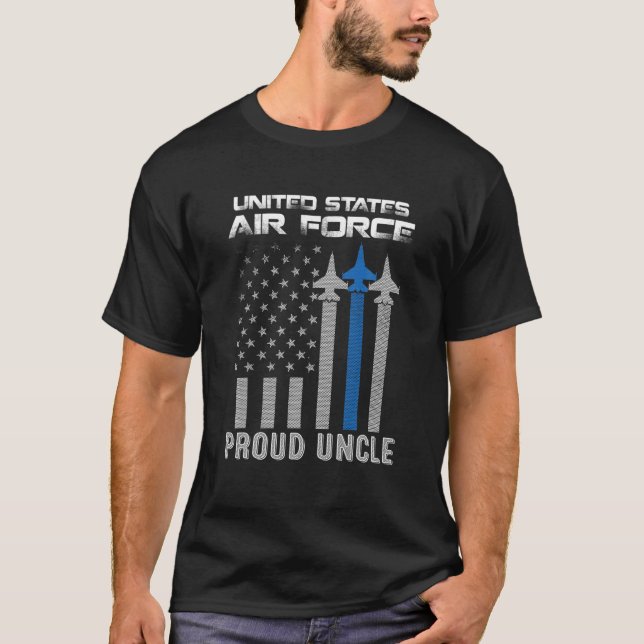 T-shirt Uncle fier de l'armée de l'air des États-Unis - Fi (Devant)