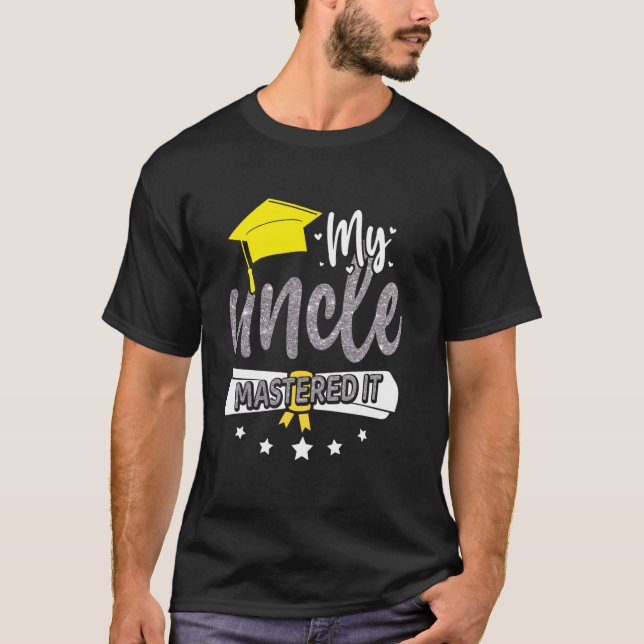 T-shirt Uncle master's degree graduation gifts (Devant)