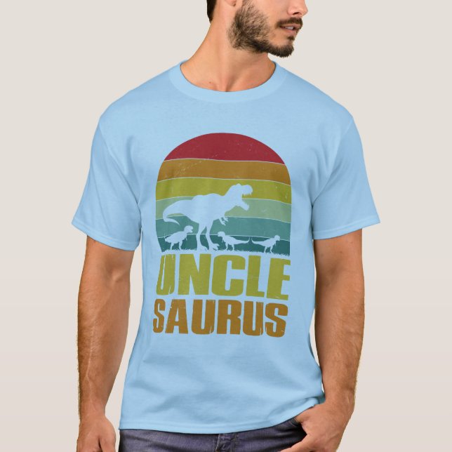 T-shirt uncle saurus dinosaur (Devant)