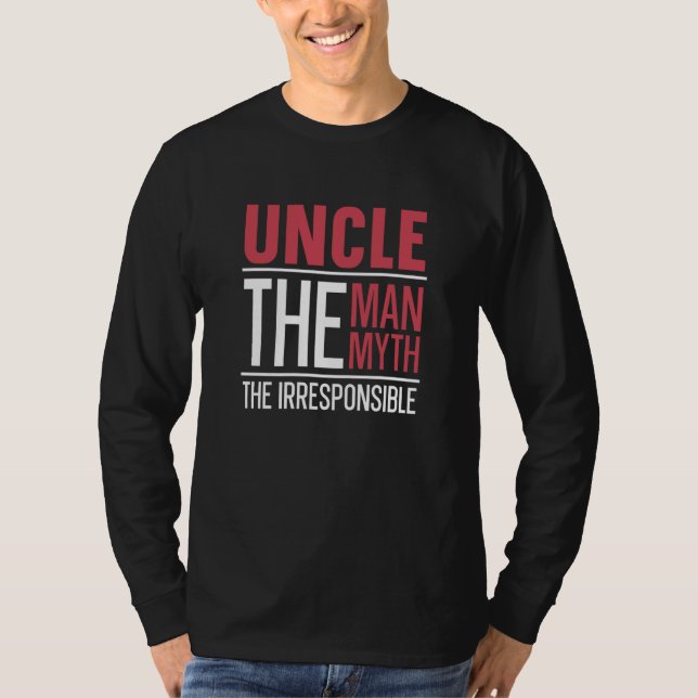 T-shirt Uncle The Myth Family Uncle (Devant)