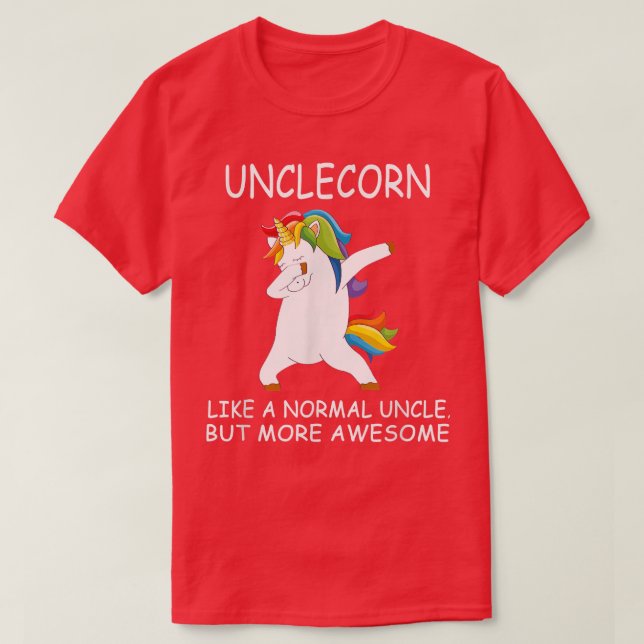 T-shirt Unclecorn Dabbing Unicorn Funny Uncle Unicorn Chri (Design devant)