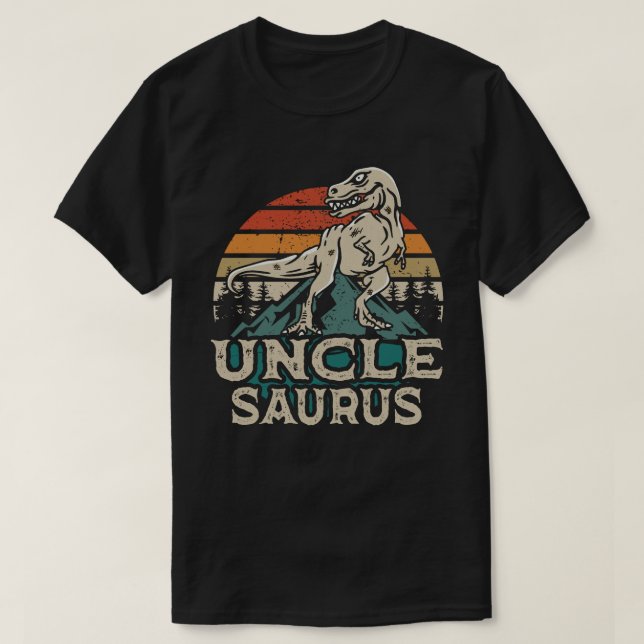 T-shirt Unclesaurus Dinosaur Uncle Saurus Father's Day (Design devant)