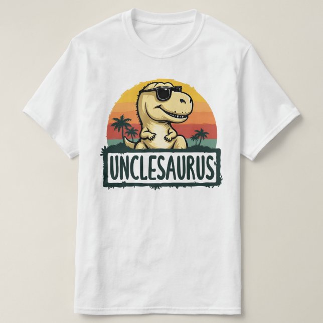 T-shirt Unclesaurus Dinosaur Uncle Saurus Fête des pères (Design devant)