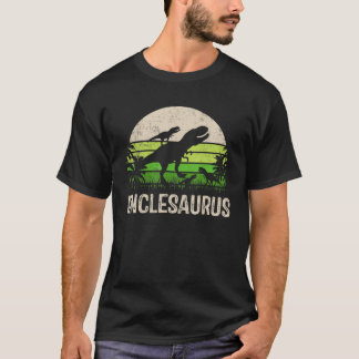 T-shirt Unclesaurus Oncle Dinosaur 2 Deux enfants père's D