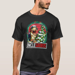 T-shirt Unclesaurus Père Noël Uncle Dinosaur T Rex Xmas Tr