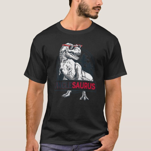 T-shirt Unclesaurus T Rex Dinosaur Men Uncle Saurus Family (Devant)