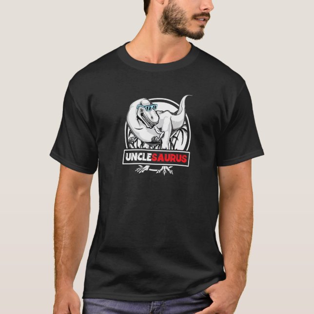 T-shirt Unclesaurus T Rex Dinosaur Oncle Saurus Famille Ma (Devant)
