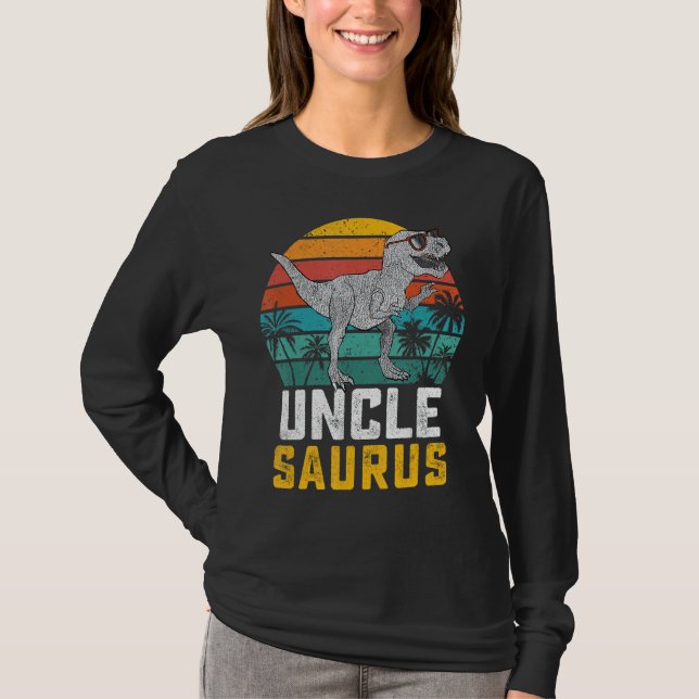 T-shirt Unclesaurus T Rex Dinosaur Oncle Saurus Famille Ma (Devant)