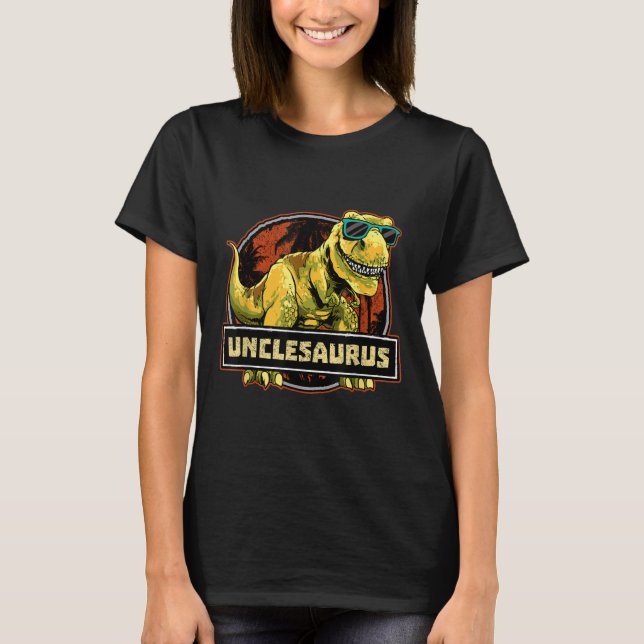 T-shirt Unclesaurus T rex Uncle Saurus Dinosaur (Devant)