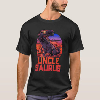 T-shirt Unclesaurus T Rex Uncle Saurus Retro 80s Dinosaure