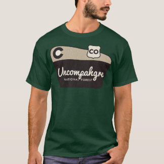 T-shirt Uncompahgre Forêt nationale Affiche de bienvenue d