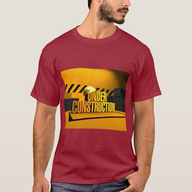 T-shirt Under Construction Design – Building Dreams in Sty (Devant)