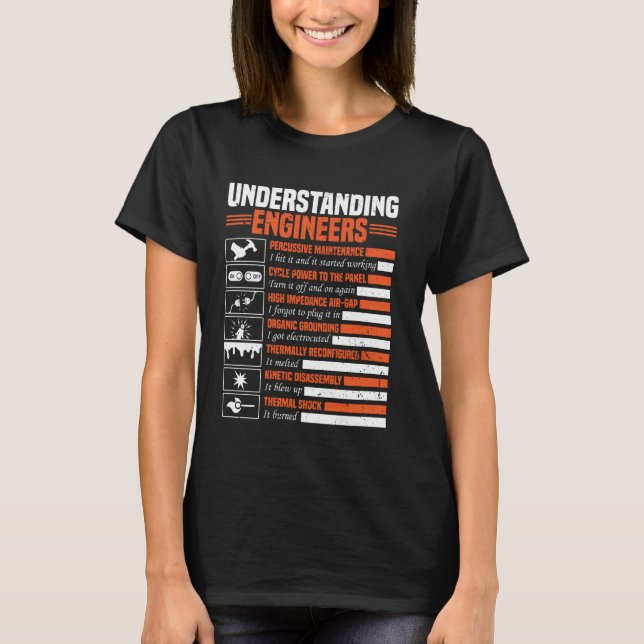 T-shirt Understanding Engineers Funny Sarcastic Engineerin (Devant)