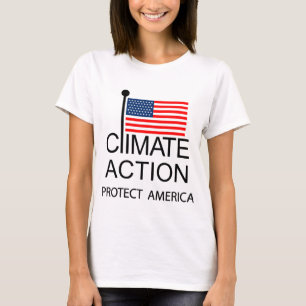 T-shirt Une action climatique pour protéger l'Amérique