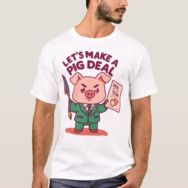 T-shirt Une affaire de cochon (Devant)