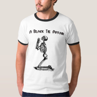 T-shirt une affaire de cravate noire