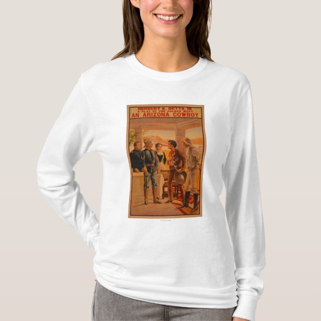 T-shirt Une affiche de jeu de l'Arizona CowboyWestern (Devant)