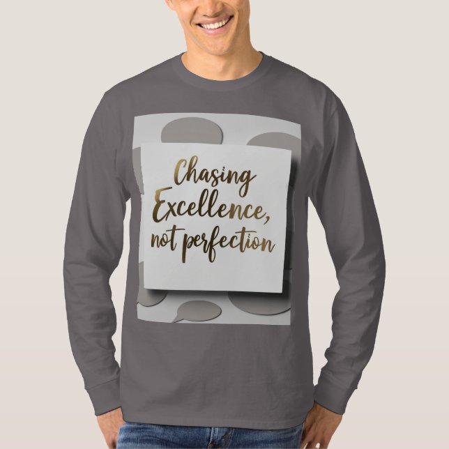 T-shirt " Une affiche de motivation " Long Sleeve (Devant)
