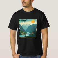 Une affiche de voyage classique nostalgique - Norv