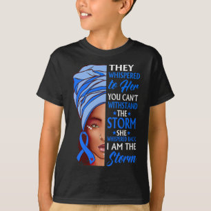 T-shirt Une Africaine Afro Je Suis La Tempête Hydrocéphale