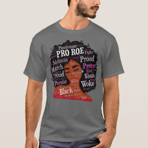 T-shirt Une Africaine Américaine Pro Roe Afro