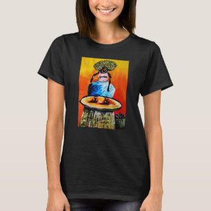 T-shirt Une Africaine prépare de la nourriture colorée Art