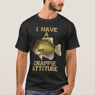 T-shirt Une Attitude Crappie Pêche Crappie