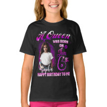 Une Aueen est née en juin Anniversaire Fille