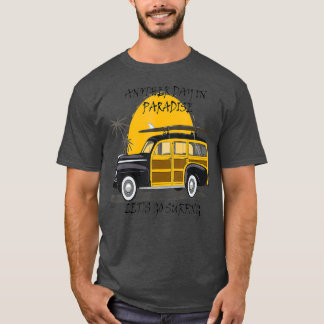 T-shirt Une autre journée au paradis hotrodHawaiian Woody