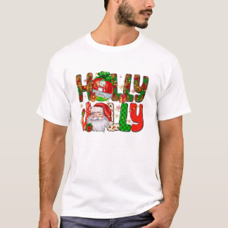 T-shirt Une Bal De Noël Jolly Et Sa