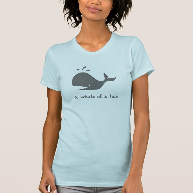 T-shirt Une baleine d'un conte ! (Devant)