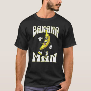 T-shirt Une banane avec le visage jambes et chaussures Hom